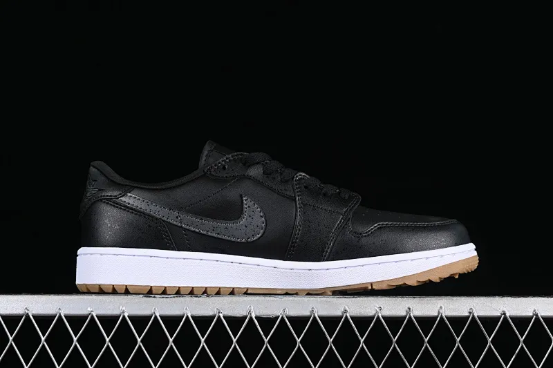 All categories Air Jordan Jordan series basketball shoes Air Jordan 1 Low Z version Air Jordan 1 Low Golf "Black Snake Pattern" AJ1 Joe 1 new golf version raw rubber black DD9315-005
